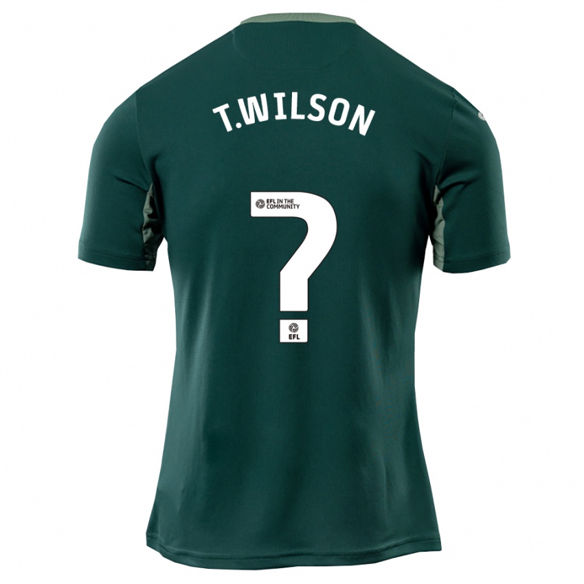 ילדים Triziano Wilson #0 ירוק לבן סגול הרחק ג'רזי 2025/26 חולצה קצרה