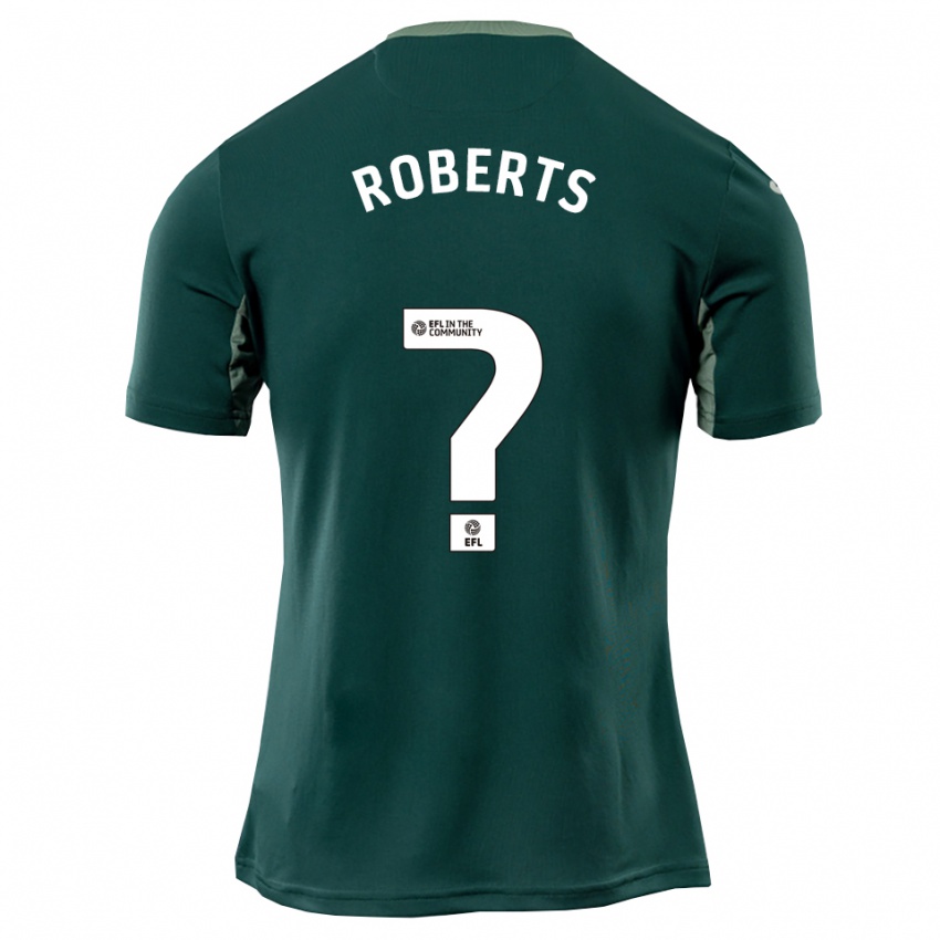 ילדים Alex Roberts #0 ירוק לבן סגול הרחק ג'רזי 2025/26 חולצה קצרה