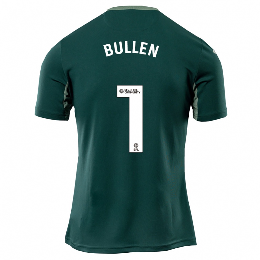 ילדים Henry Bullen #1 ירוק לבן סגול הרחק ג'רזי 2025/26 חולצה קצרה