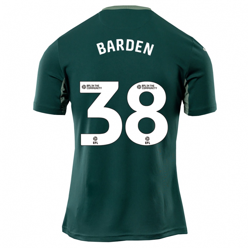 ילדים דניאל בארדן #38 ירוק לבן סגול הרחק ג'רזי 2025/26 חולצה קצרה