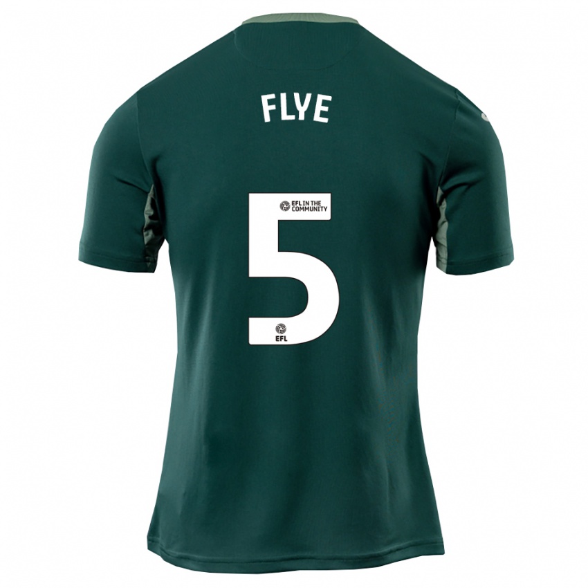 ילדים Ceri Flye #5 ירוק לבן סגול הרחק ג'רזי 2025/26 חולצה קצרה