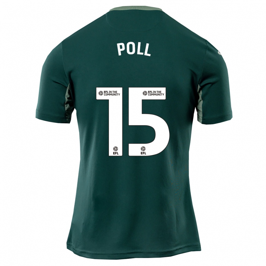 ילדים Lucas Poll #15 ירוק לבן סגול הרחק ג'רזי 2025/26 חולצה קצרה