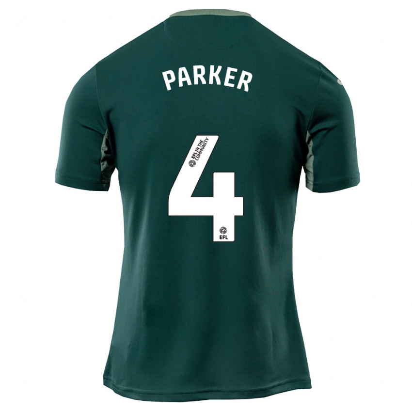 ילדים Alice Parker #4 ירוק לבן סגול הרחק ג'רזי 2025/26 חולצה קצרה