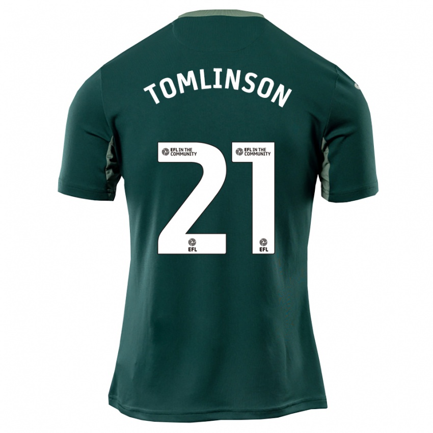 ילדים Lauren Tomlinson #21 ירוק לבן סגול הרחק ג'רזי 2025/26 חולצה קצרה