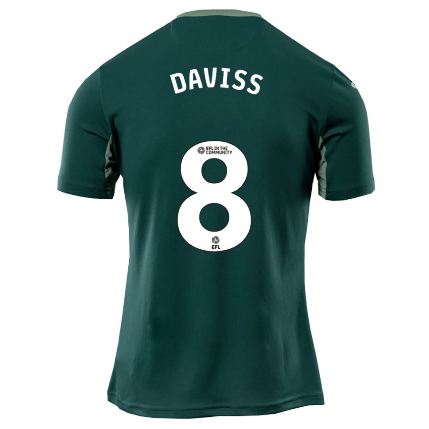 ילדים Millie Daviss #8 ירוק לבן סגול הרחק ג'רזי 2025/26 חולצה קצרה