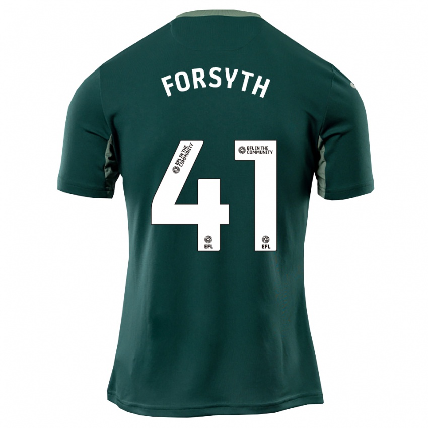 ילדים Gabe Forsyth #41 ירוק לבן סגול הרחק ג'רזי 2025/26 חולצה קצרה