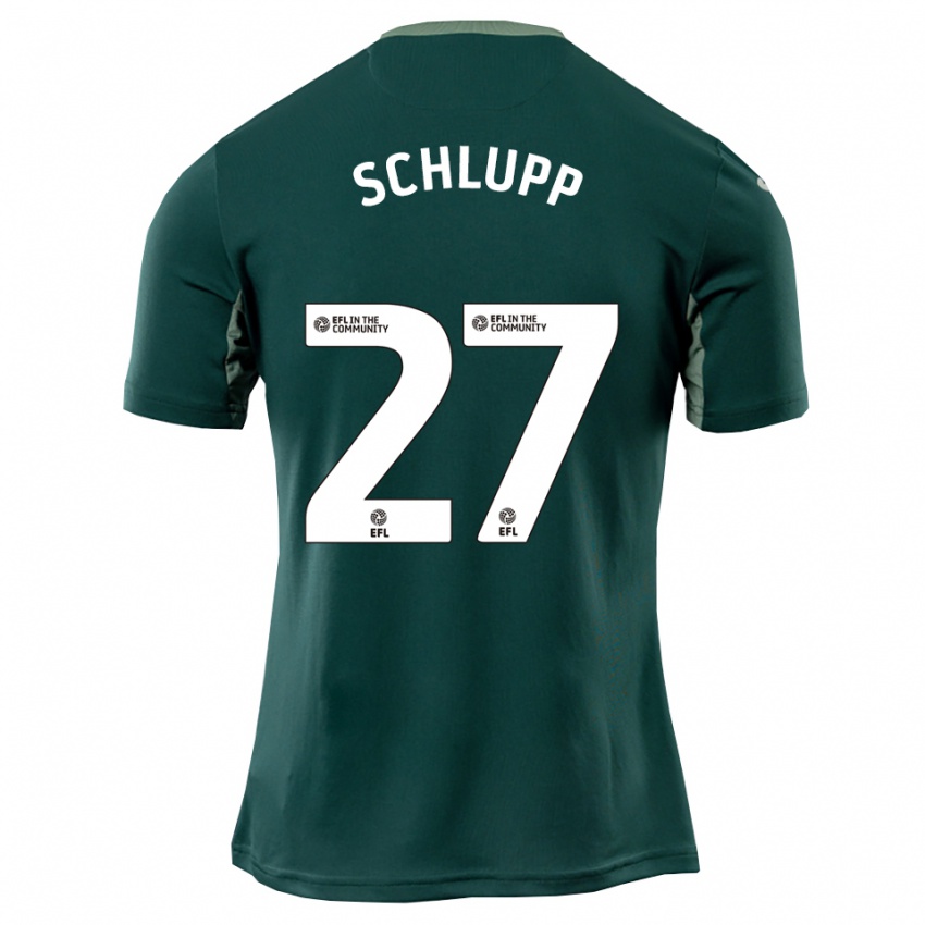 ילדים ג'פרי שלופ #27 ירוק לבן סגול הרחק ג'רזי 2025/26 חולצה קצרה