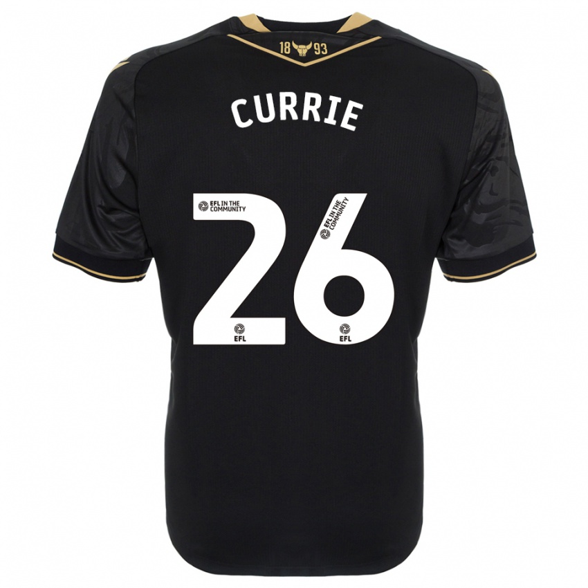 ילדים ג'ק קורי #26 שחור זהב הרחק ג'רזי 2025/26 חולצה קצרה