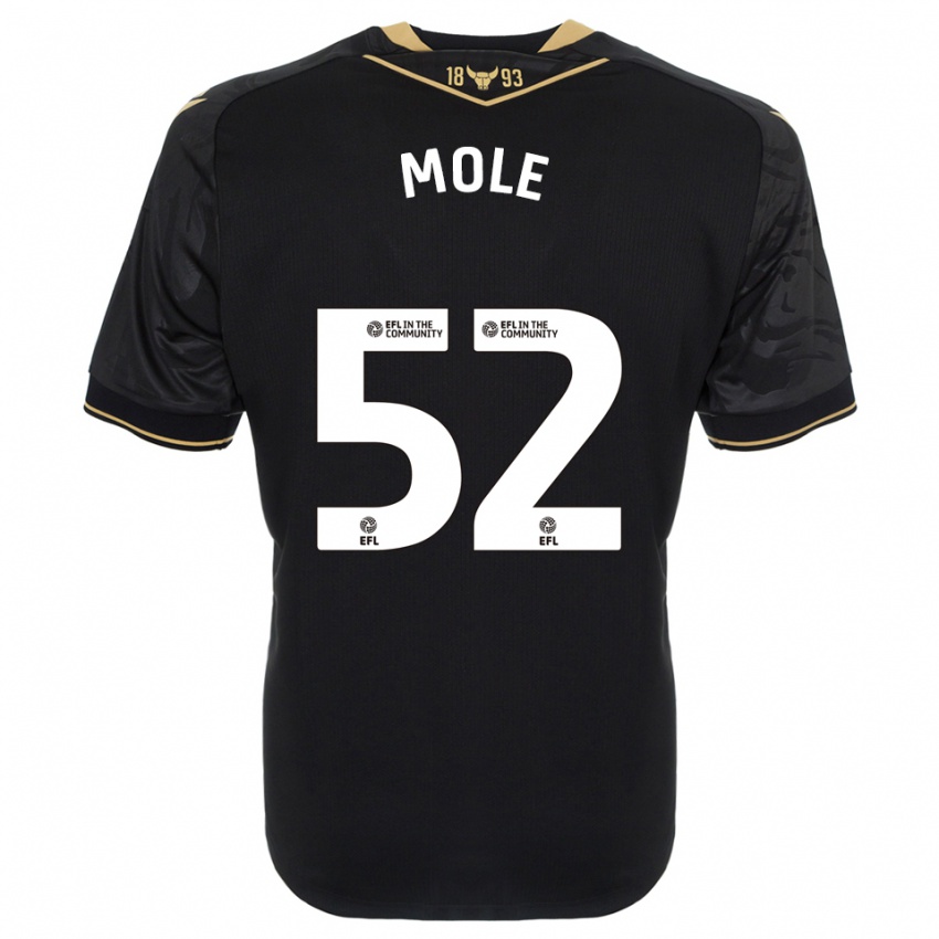 ילדים Harrison Mole #52 שחור זהב הרחק ג'רזי 2025/26 חולצה קצרה