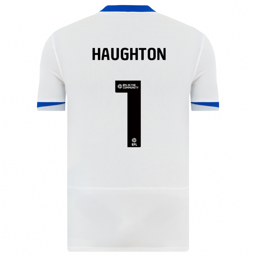 ילדים האנה מרי הוטון #1 לבן שחור הרחק ג'רזי 2025/26 חולצה קצרה