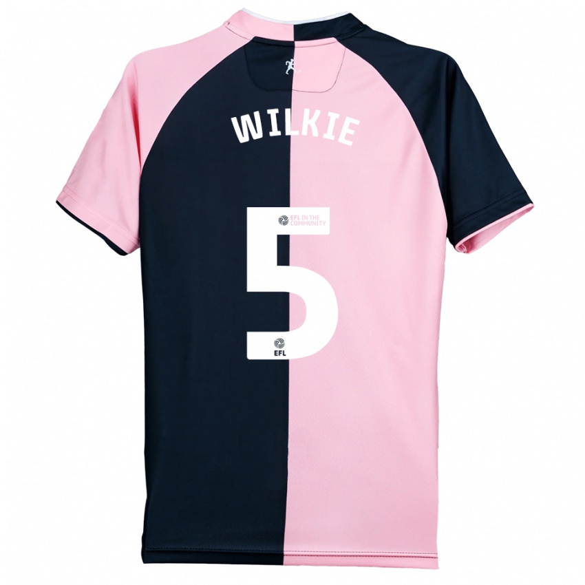 ילדים Alex Wilkie #5 ורוד שחור הרחק ג'רזי 2025/26 חולצה קצרה