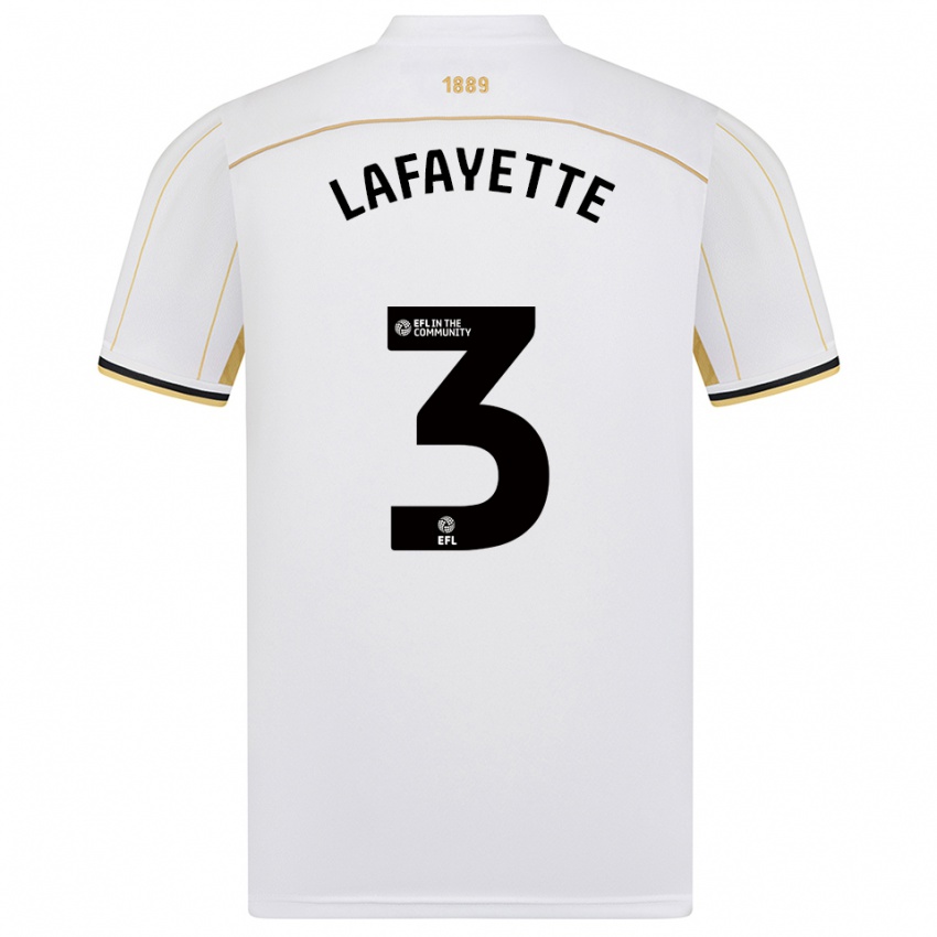 ילדים אבי לאפאייט #3 לבן זהב הרחק ג'רזי 2025/26 חולצה קצרה