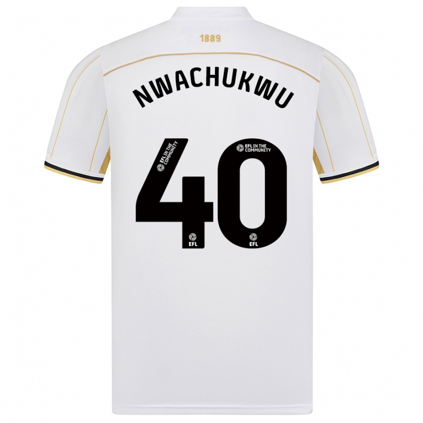 ילדים כריסטיאן נוואצ׳וקוו #40 לבן זהב הרחק ג'רזי 2025/26 חולצה קצרה