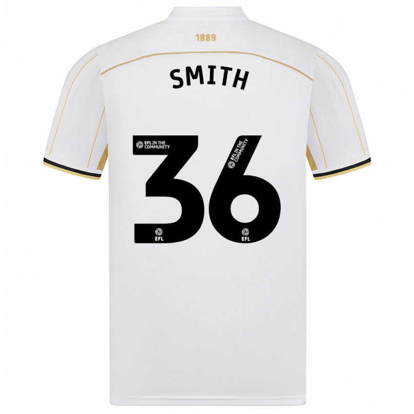 ילדים ג'ושוע סמית' #36 לבן זהב הרחק ג'רזי 2025/26 חולצה קצרה