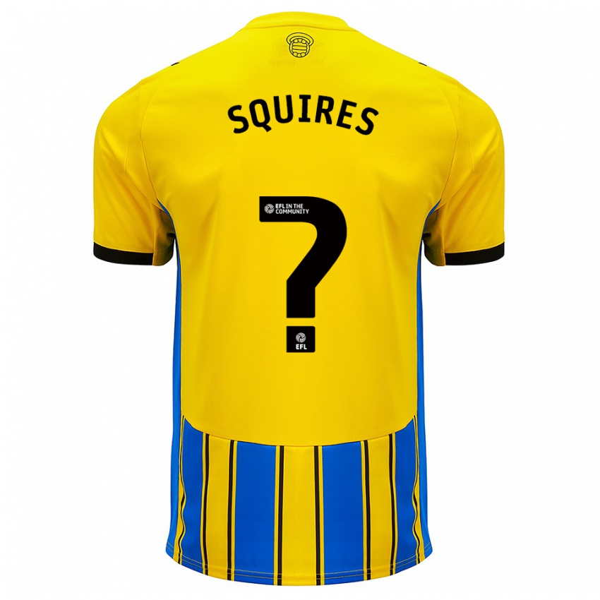 ילדים ג'ושוע סקווירס #0 כחול צהוב הרחק ג'רזי 2025/26 חולצה קצרה