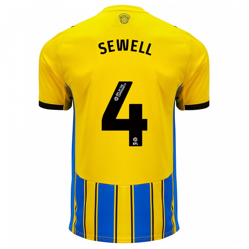 ילדים ברוגן סיוול #4 כחול צהוב הרחק ג'רזי 2025/26 חולצה קצרה