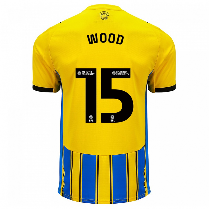 ילדים ניית׳ן ווד #15 כחול צהוב הרחק ג'רזי 2025/26 חולצה קצרה