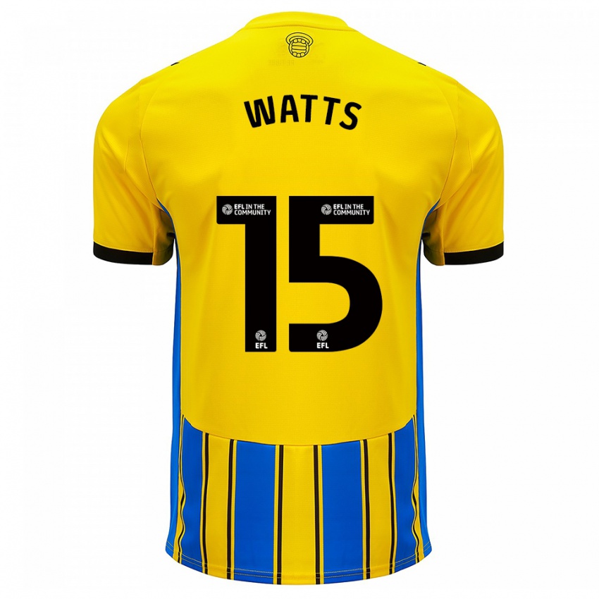 ילדים הארי ווטס #15 כחול צהוב הרחק ג'רזי 2025/26 חולצה קצרה