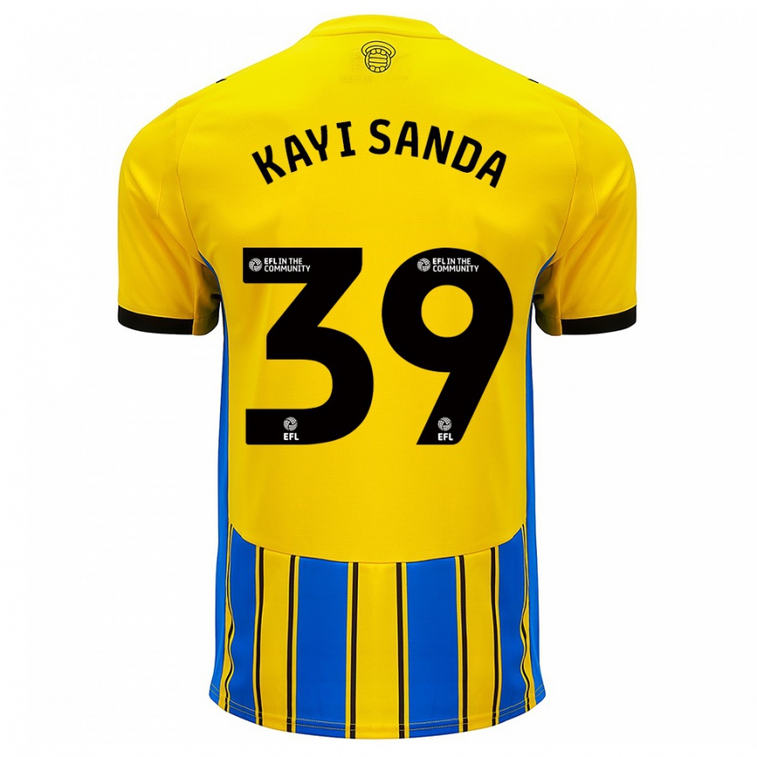 ילדים יואקים קאיי סנדה #39 כחול צהוב הרחק ג'רזי 2025/26 חולצה קצרה