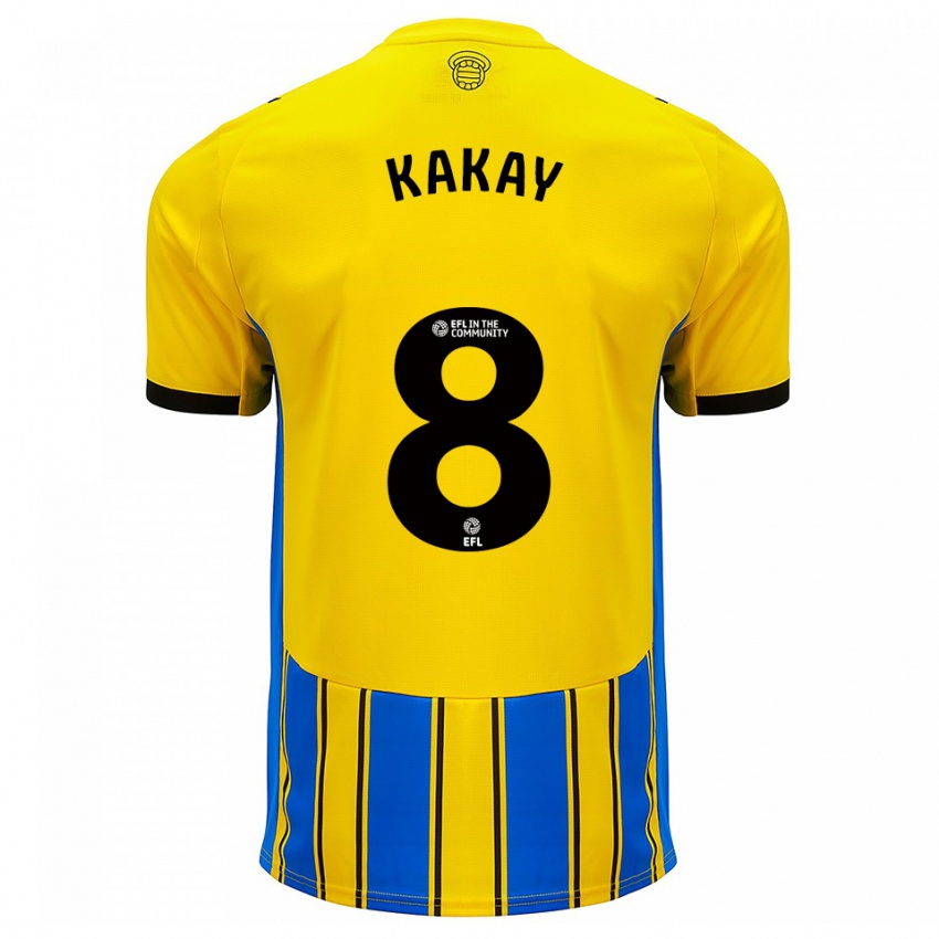 ילדים Sutura Kakay #8 כחול צהוב הרחק ג'רזי 2025/26 חולצה קצרה