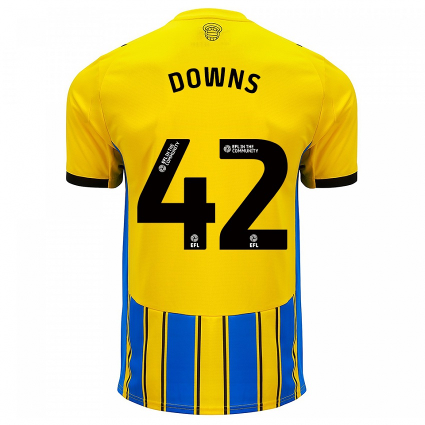 ילדים דמיון דאונס #42 כחול צהוב הרחק ג'רזי 2025/26 חולצה קצרה