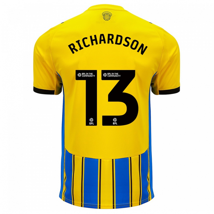 ילדים קייל ריצ'רדסון #13 כחול צהוב הרחק ג'רזי 2025/26 חולצה קצרה