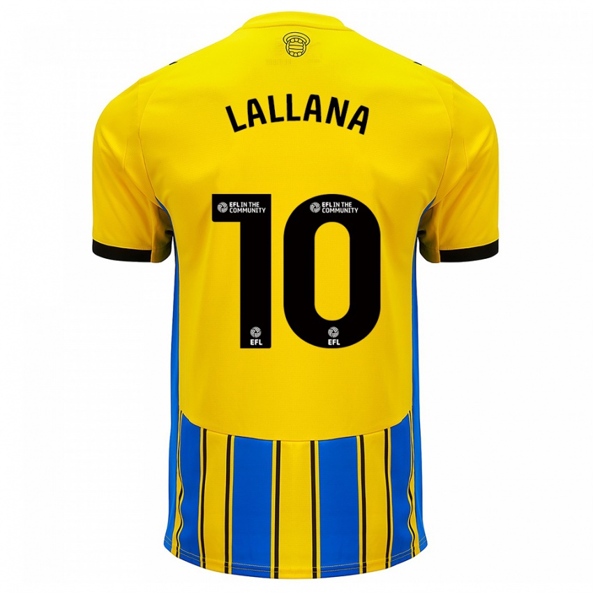 ילדים אדם ללאנה #10 כחול צהוב הרחק ג'רזי 2025/26 חולצה קצרה