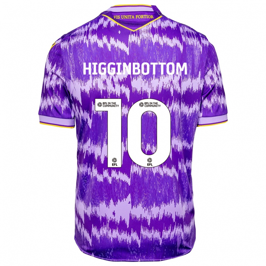 ילדים אליס היגינבוטום #10 סגול צהוב הרחק ג'רזי 2025/26 חולצה קצרה