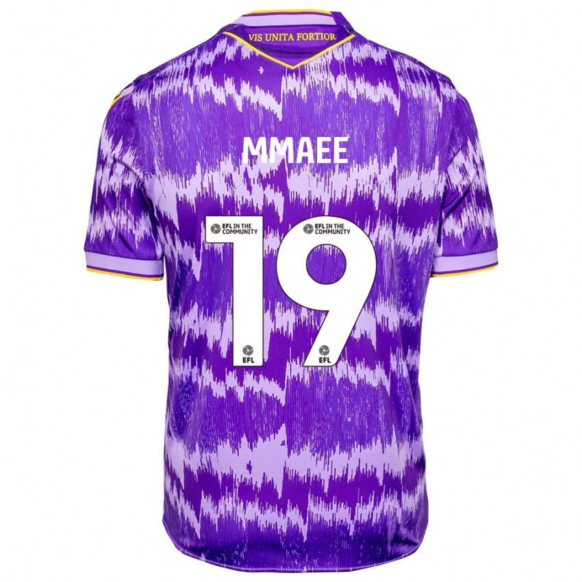 ילדים ראיין מאה #19 סגול צהוב הרחק ג'רזי 2025/26 חולצה קצרה