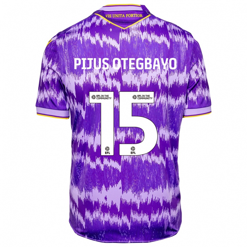 ילדים רפאל-פיוס אוטגבאיו #15 סגול צהוב הרחק ג'רזי 2025/26 חולצה קצרה