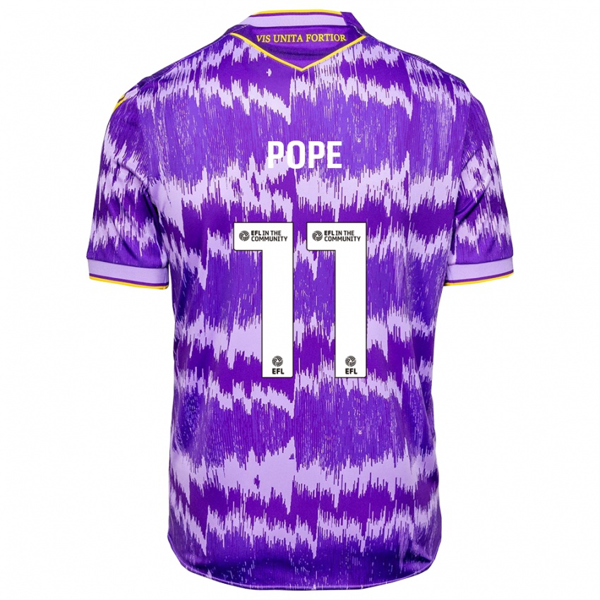 ילדים אולי פופ #11 סגול צהוב הרחק ג'רזי 2025/26 חולצה קצרה