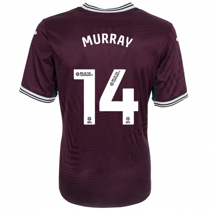 ילדים Maddy Murray #14 חלודה אדום לבן הרחק ג'רזי 2025/26 חולצה קצרה