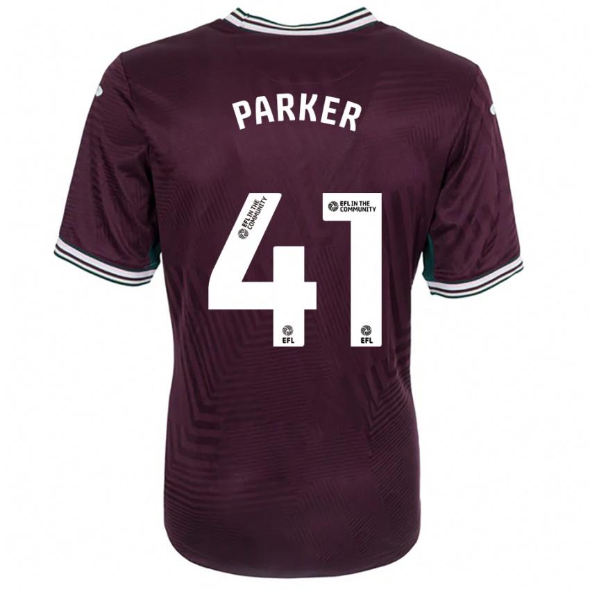 ילדים סם פארקר #41 חלודה אדום לבן הרחק ג'רזי 2025/26 חולצה קצרה