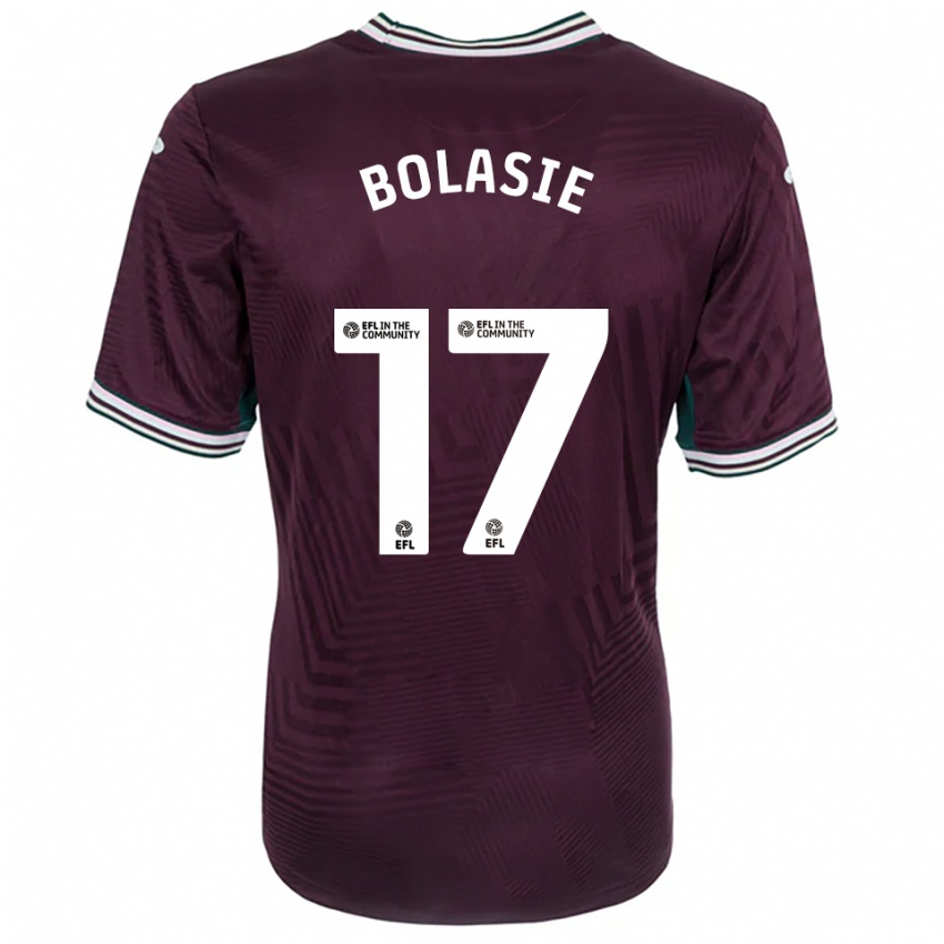 ילדים יאניק בולאסי #17 חלודה אדום לבן הרחק ג'רזי 2025/26 חולצה קצרה