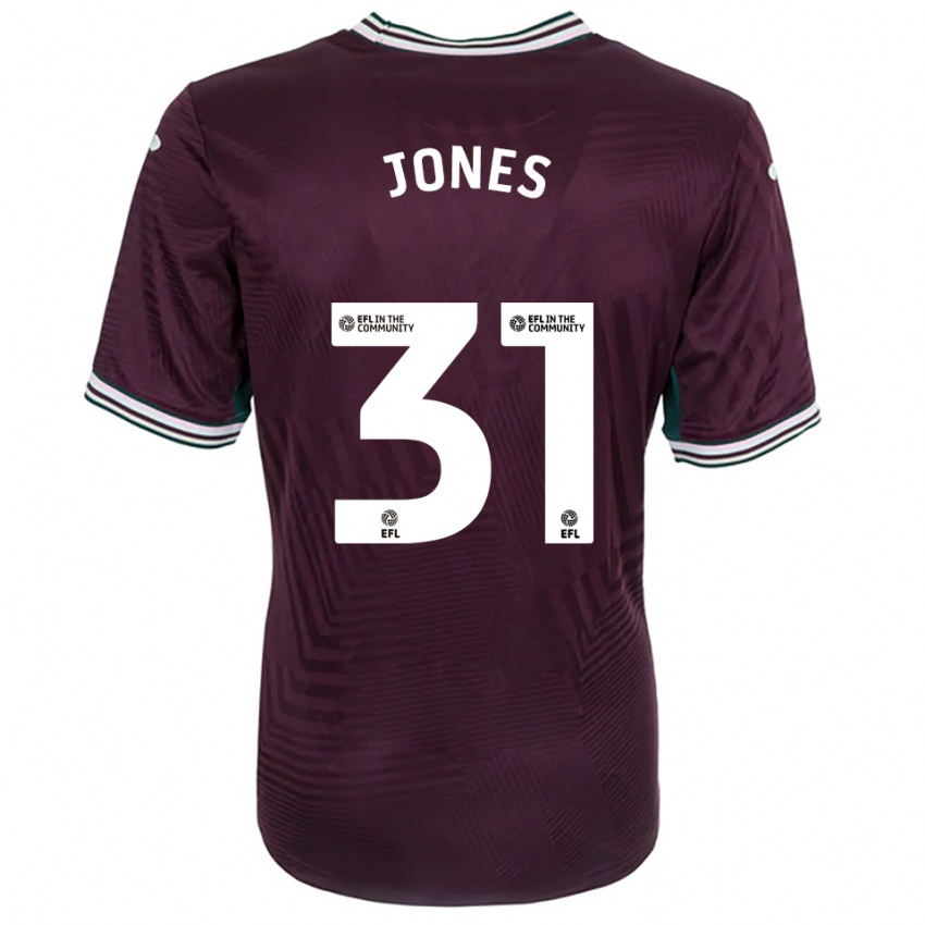 ילדים Verity Jones #31 חלודה אדום לבן הרחק ג'רזי 2025/26 חולצה קצרה