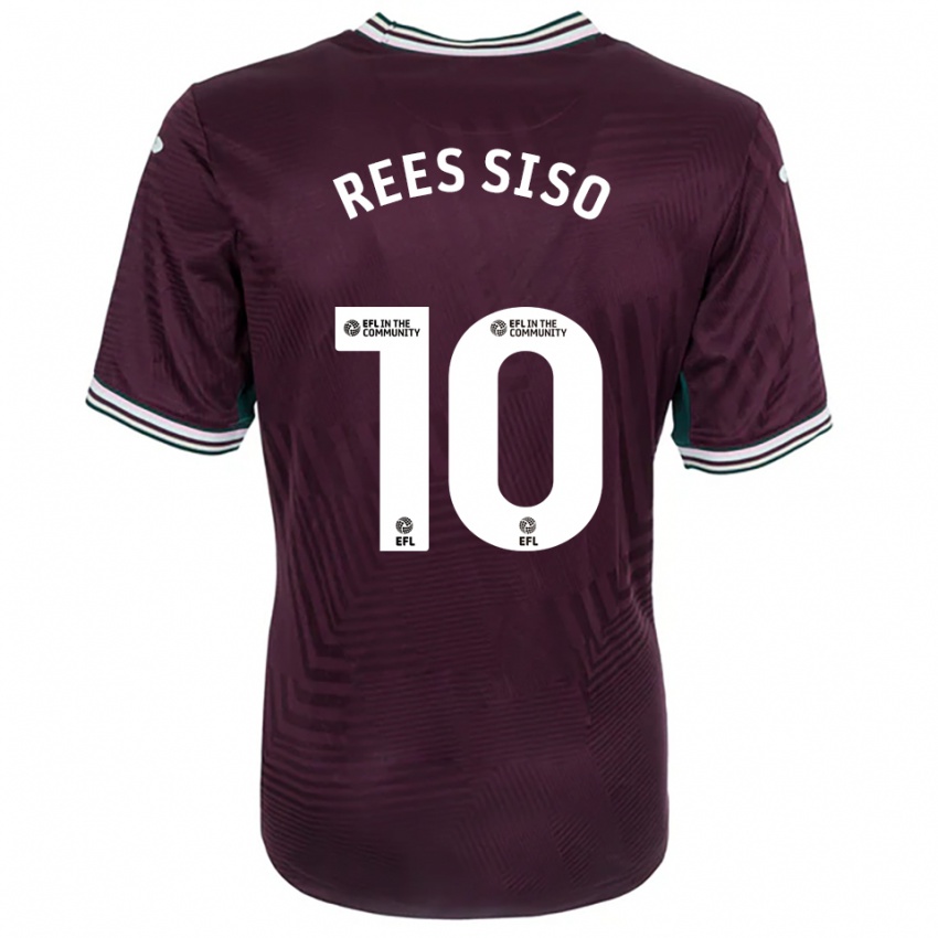 ילדים רמון ריס-סיסו #10 חלודה אדום לבן הרחק ג'רזי 2025/26 חולצה קצרה
