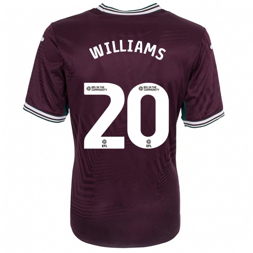 ילדים Caitlin Williams #20 חלודה אדום לבן הרחק ג'רזי 2025/26 חולצה קצרה