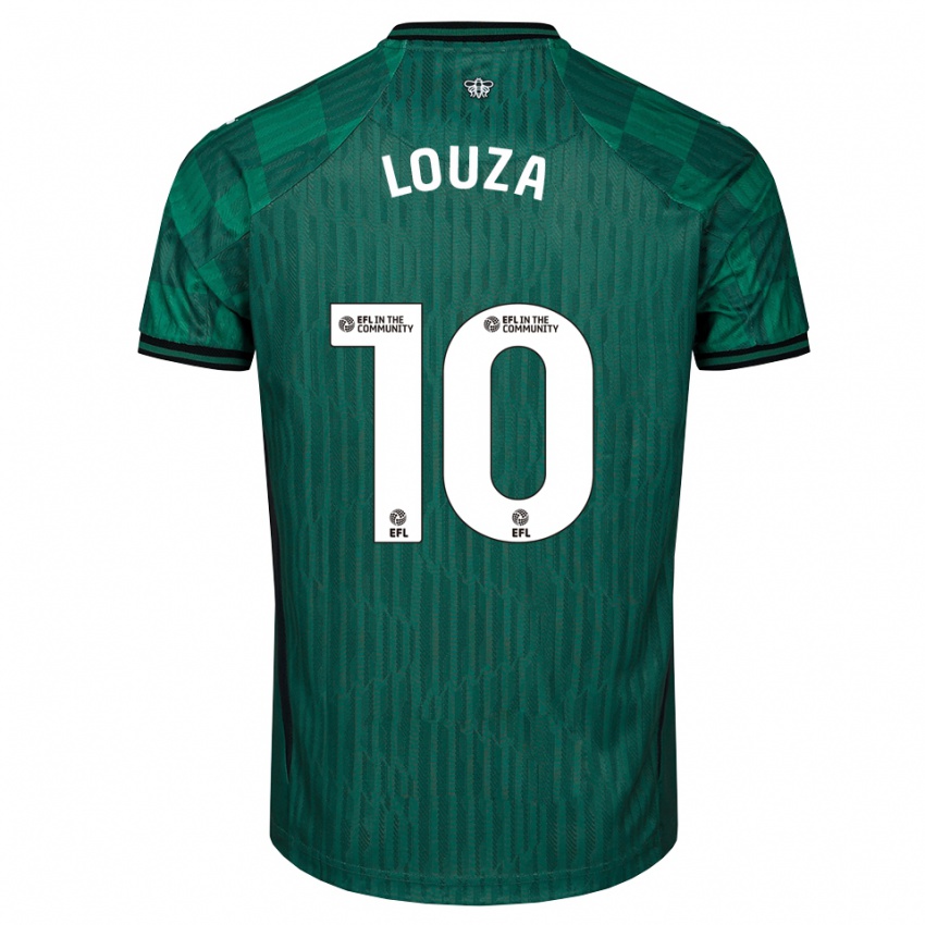 ילדים אימראן לוזה #10 ירוק שחור הרחק ג'רזי 2025/26 חולצה קצרה