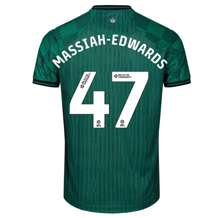 ילדים זאבייר מסאייה-אדווארדס #47 ירוק שחור הרחק ג'רזי 2025/26 חולצה קצרה
