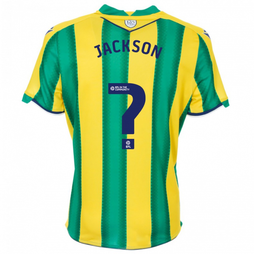 ילדים Theo Jackson #0 צהוב ירוק הרחק ג'רזי 2025/26 חולצה קצרה