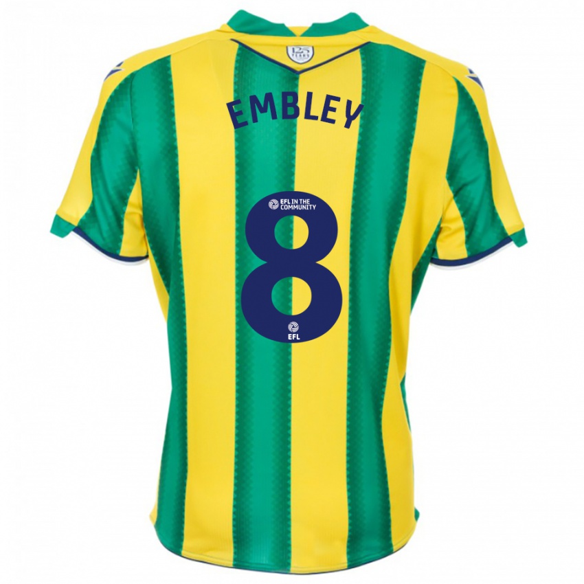 ילדים רוזי אמבלי #8 צהוב ירוק הרחק ג'רזי 2025/26 חולצה קצרה