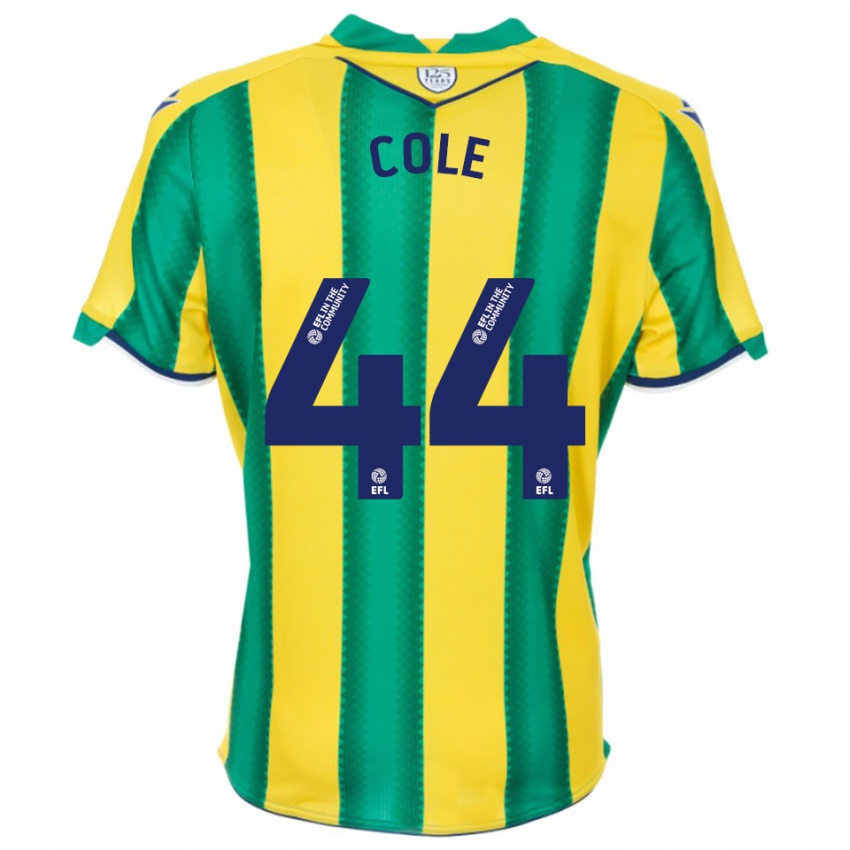 ילדים דוואנטה קול #44 צהוב ירוק הרחק ג'רזי 2025/26 חולצה קצרה