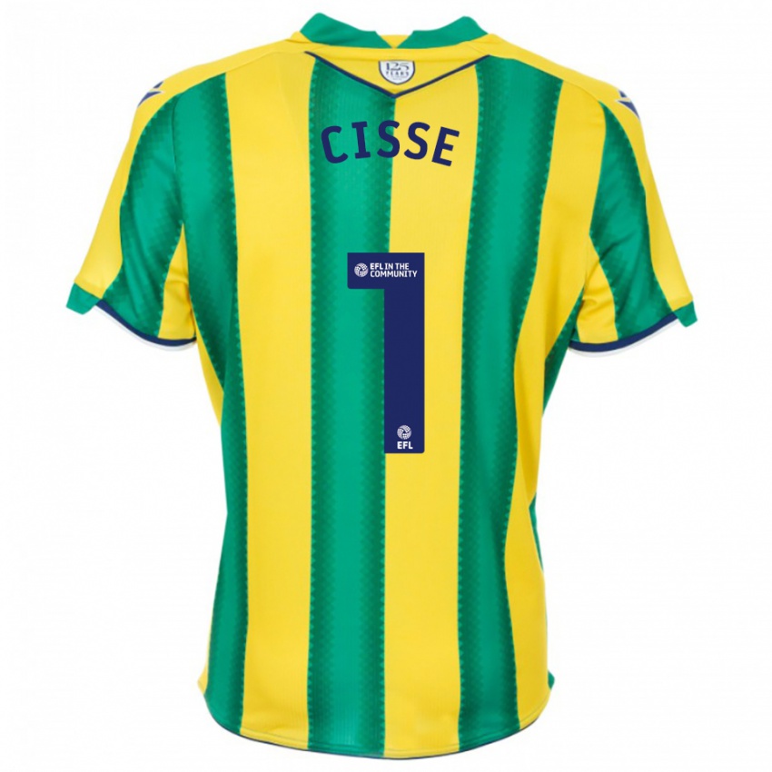 ילדים בן סיסה #1 צהוב ירוק הרחק ג'רזי 2025/26 חולצה קצרה