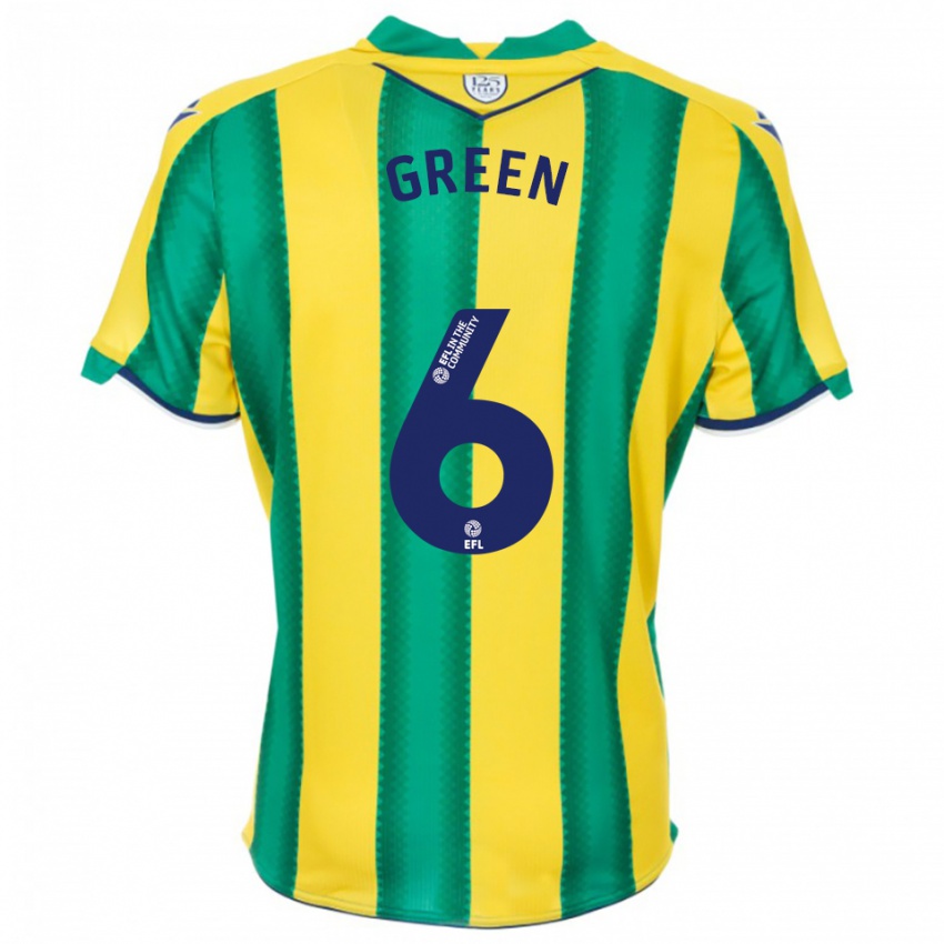 ילדים איזבל גרין #6 צהוב ירוק הרחק ג'רזי 2025/26 חולצה קצרה