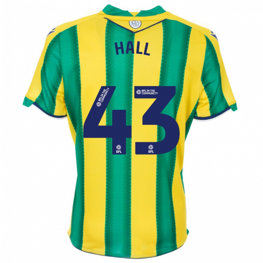 ילדים ריס הול-ג'ונסון #43 צהוב ירוק הרחק ג'רזי 2025/26 חולצה קצרה