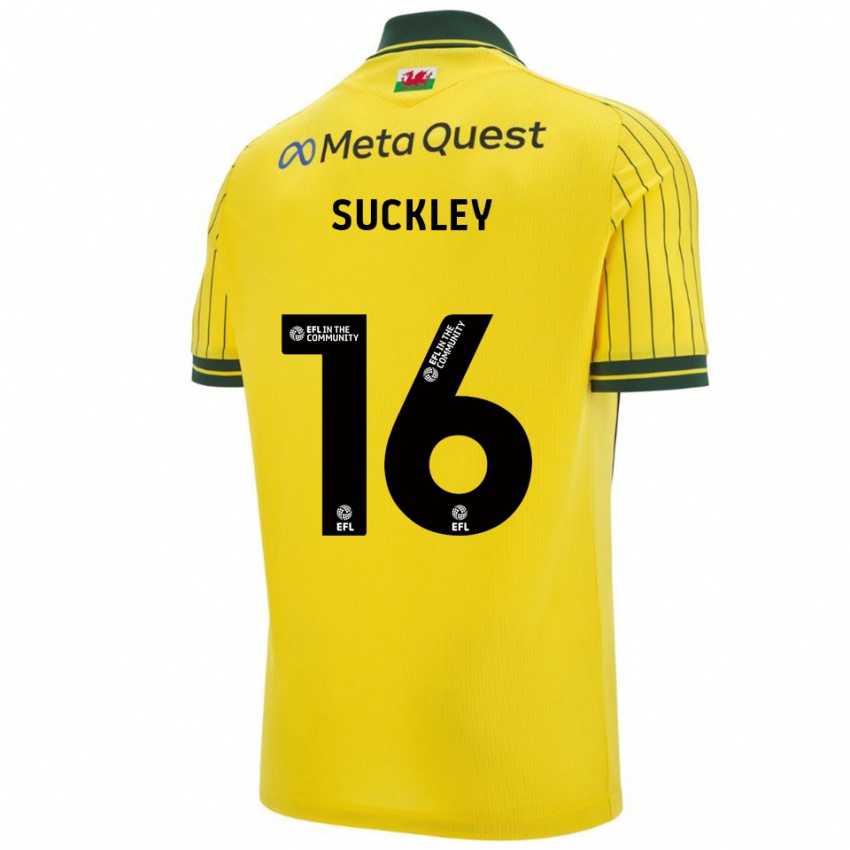 ילדים אווה סקלי #16 צהוב ירוק הרחק ג'רזי 2025/26 חולצה קצרה