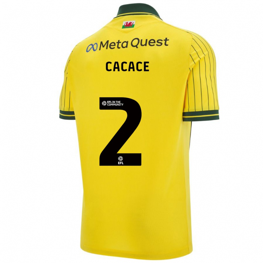 ילדים ליבראטו קקאצ'ה #2 צהוב ירוק הרחק ג'רזי 2025/26 חולצה קצרה