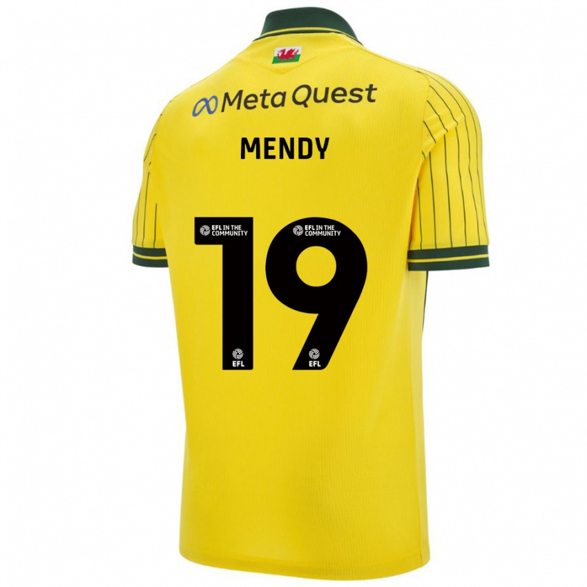 ילדים ג׳ייקוב מנדי #19 צהוב ירוק הרחק ג'רזי 2025/26 חולצה קצרה