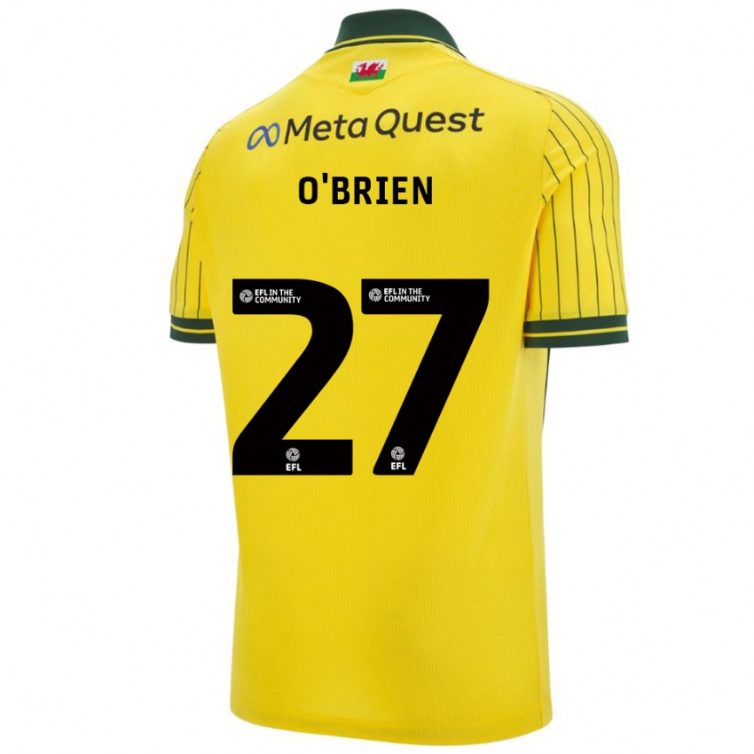 ילדים לואיס או'בריאן #27 צהוב ירוק הרחק ג'רזי 2025/26 חולצה קצרה