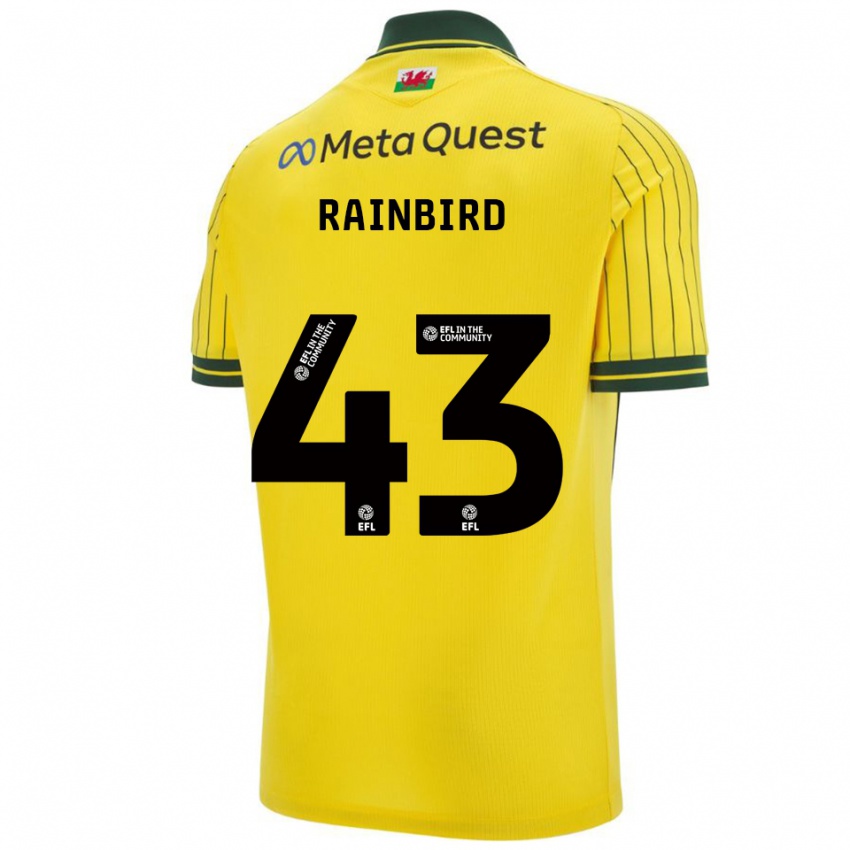 ילדים James Rainbird #43 צהוב ירוק הרחק ג'רזי 2025/26 חולצה קצרה